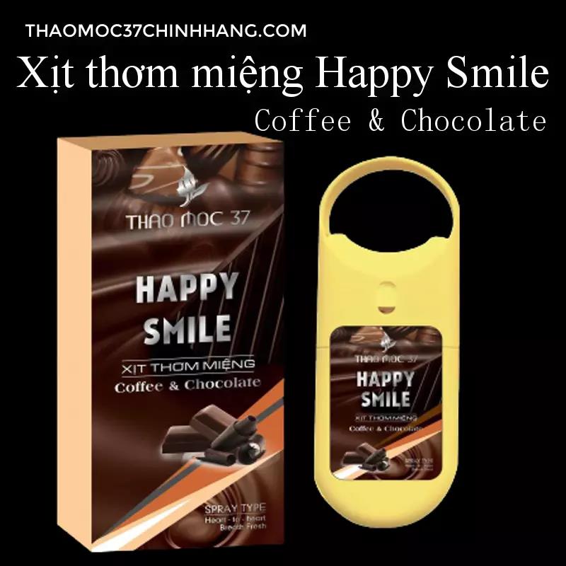 Xịt thơm miệng Happy Smile - Coffee & Chocolate